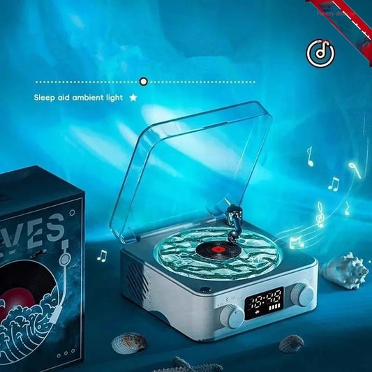 Listen to Aquamarine Audio Classy Stereo Atmosphere Light High Quality Home Record Player Vinyl Record Niche